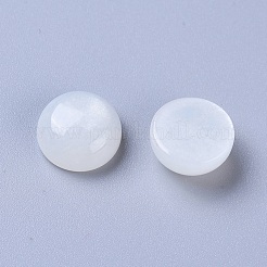 Natürliche weiße Mondstein-Cabochons G-L541-01C-10mm