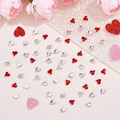 200 Stück 3 Farben Glas Strass Cabochons GGLA-FH0001-02