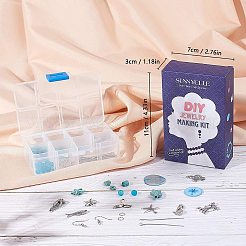 DIY-Sets zum Basteln von Ohrringen mit Ozeanmotiven DIY-SC0012-22