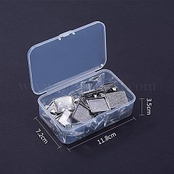 Kit zur Herstellung eines leeren quadratischen Anhängers zum Selbermachen DIY-NB0002-49