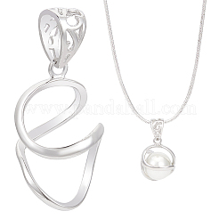 1 Stück Sterling Silber Anhänger Cabochon Fassung STER-BC0002-52