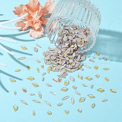 Durchscheinende Strass-Cabochons aus Glas mit flacher Rückseite MRMJ-T063-367