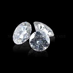 Brillante Moissanit-Cabochons im Rundschliff RGLA-F081-01K
