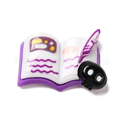 Halloween-Serie süße undurchsichtige Harz Decoden Cabochons RESI-B026-03C-01
