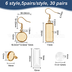 DIY-Kit zur Herstellung leerer Ohrringe EJEW-AB00034