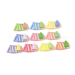 Undurchsichtige Decoden-Cabochons aus Harz RESI-S391-13