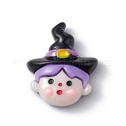 Undurchsichtige Harz-Cabochons zum Thema Halloween RESI-E035-01L