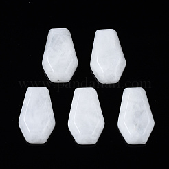Natürliche weiße Jade Cabochons G-N336-001F