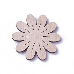 Ungefärbte Holzanhänger & Perlen & Cabochons WOOD-I004-39