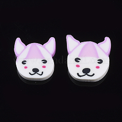 Handgemachte Welpen-Cabochons aus Fimo CLAY-S091-021