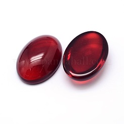 K9 glascabochons ovale cabochons mit flachem rücken X-GGLA-L002B-01