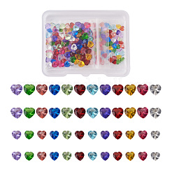 240 Stück 24 Arten Glas Strass Cabochons GLAA-TA0001-11