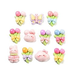 Süße undurchsichtige Decoden-Cabochons aus Harz RESI-S04-08