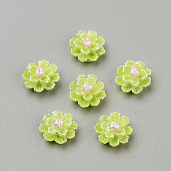 Nachahmung Perlen Harz Cabochons CRES-S301-24