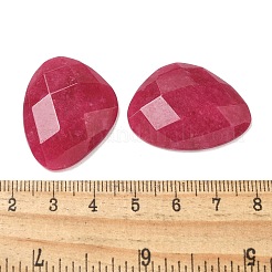 Natürlich gefärbte weiße Jade-Cabochons G-K385-02