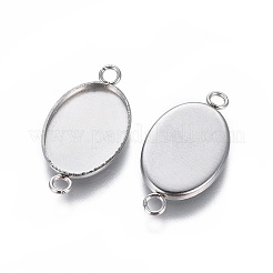 Anlaufgeschützte Cabochon-Anschlussfassungen aus Edelstahl 304 X-STAS-H394-A-01P