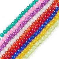 Стеклянные бусины кракле&nbsp;CCG-Q001-4mm-M