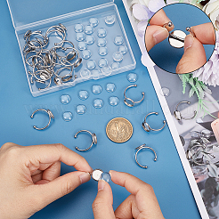 DIY-Set zur Herstellung von Fingerringen mit blanker Kuppel DIY-UN0004-18A