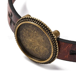 Herstellung eines Armbands aus PU-Leder mit hohlem Kreuz MAK-I020-01A