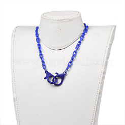Персонализированные ожерелья-цепочки из абс-пластика&nbsp;NJEW-JN02849-06