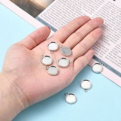 Tibetischen stil Anhänger Fassungen für Cabochons TIBE-A23176-AS-LF
