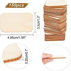 Cabochon aus Pappelholz WOOD-NB0001-95