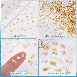 800 Stück Cabochons aus Legierung und Messing im Ozean-Stil MRMJ-OC0002-63