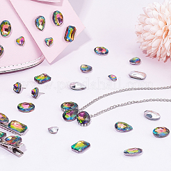 64 Stück Glas-Strass-Cabochons im 4-Stil RGLA-FG0001-19