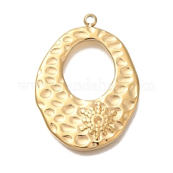 Ionenplattierung (IP) 304 Edelstahl Anhänger Strass Fassung STAS-P371-043G