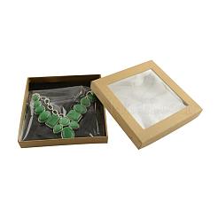 Natürliche Malaysia Jade Edelstein Lätzchen Statement-Halsketten mit Cabochon-Fassungen aus Aluminium und versilberten Messingketten NJEW-R224-02E-B