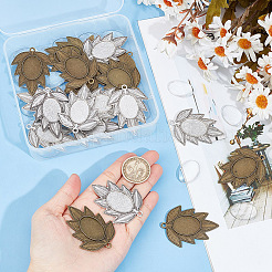 Gomakerer DIY Blanko-Blatt-Anhänger-Herstellungsset DIY-GO0001-74