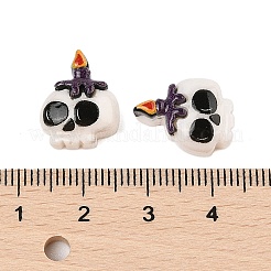 Undurchsichtige Harz-Cabochons zum Thema Halloween CRES-M037-07G