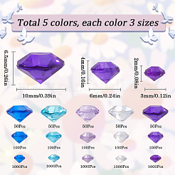 15 Stil transparente Acryl-Strass-Cabochons MACR-SC0001-39