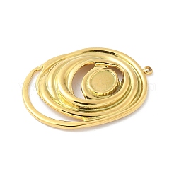 Cabochon-Fassungen für Anhänger aus Edelstahl 304 STAS-L293-01G