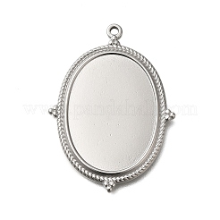 Cabochon-Fassungen für Anhänger aus Edelstahl 304 STAS-H225-03P