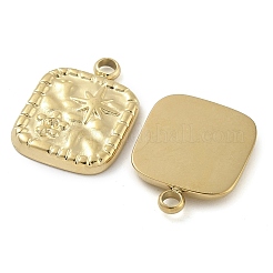 Ionenplattierung (IP) 304 Edelstahl Anhänger Strass-Einstellungen STAS-B075-16G