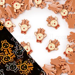 Leuchtende Harz-Cabochons mit Weihnachtsmotiv RESI-U003-02K
