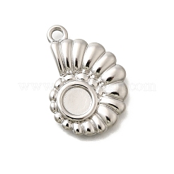 Cabochon-Fassungen für Anhänger aus Edelstahl 304 STAS-E545-04A-P