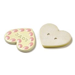 Valentinstag-Cabochons aus undurchsichtigem Harz RESI-F050-11