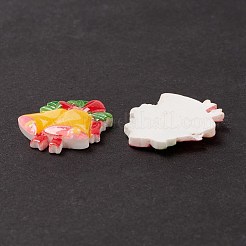 Weihnachtliche Cabochons aus undurchsichtigem Harz CRES-P022-12