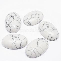 Synthetik howlite Cabochons G-P215-10-20x30mm