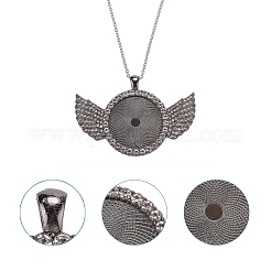 Legierung große Anhänger cabochon Einstellungen FIND-YW0001-20A-B