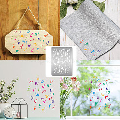 Buchstaben A~Z Edelstahl-Metallstanzschablonen DIY-WH0289-130
