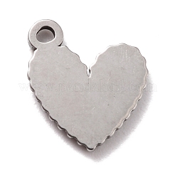 304 Edelstahl Charms Cabochon Fassungen für Emaille STAS-B024-09P