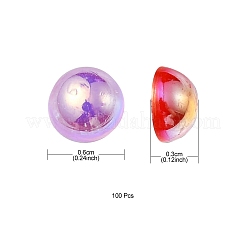 ABS Nachahmungen von Perlen Cabochons OACR-YW0001-48