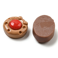 Undurchsichtige Decoden-Cabochons aus Kunstharzimitat für Lebensmittel CRES-H002-01A