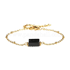 Natürliche Turmalin-Gliederarmbänder PW-WG12151-04