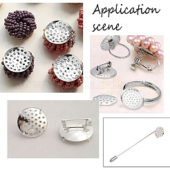 Eisen Fingerring / Brosche Sieb Zubehör IFIN-SC0001-34