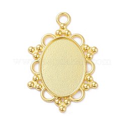 Aluminium-Anhänger Fassungen für Cabochons PALLOY-E577-35G