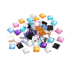 Nachahmung taiwan Acryl Strass Cabochons GACR-A023-8x8mm-M